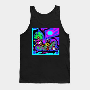 the infinity chac mool in mayan tropical sports wallpaper in sneakers style Tank Top